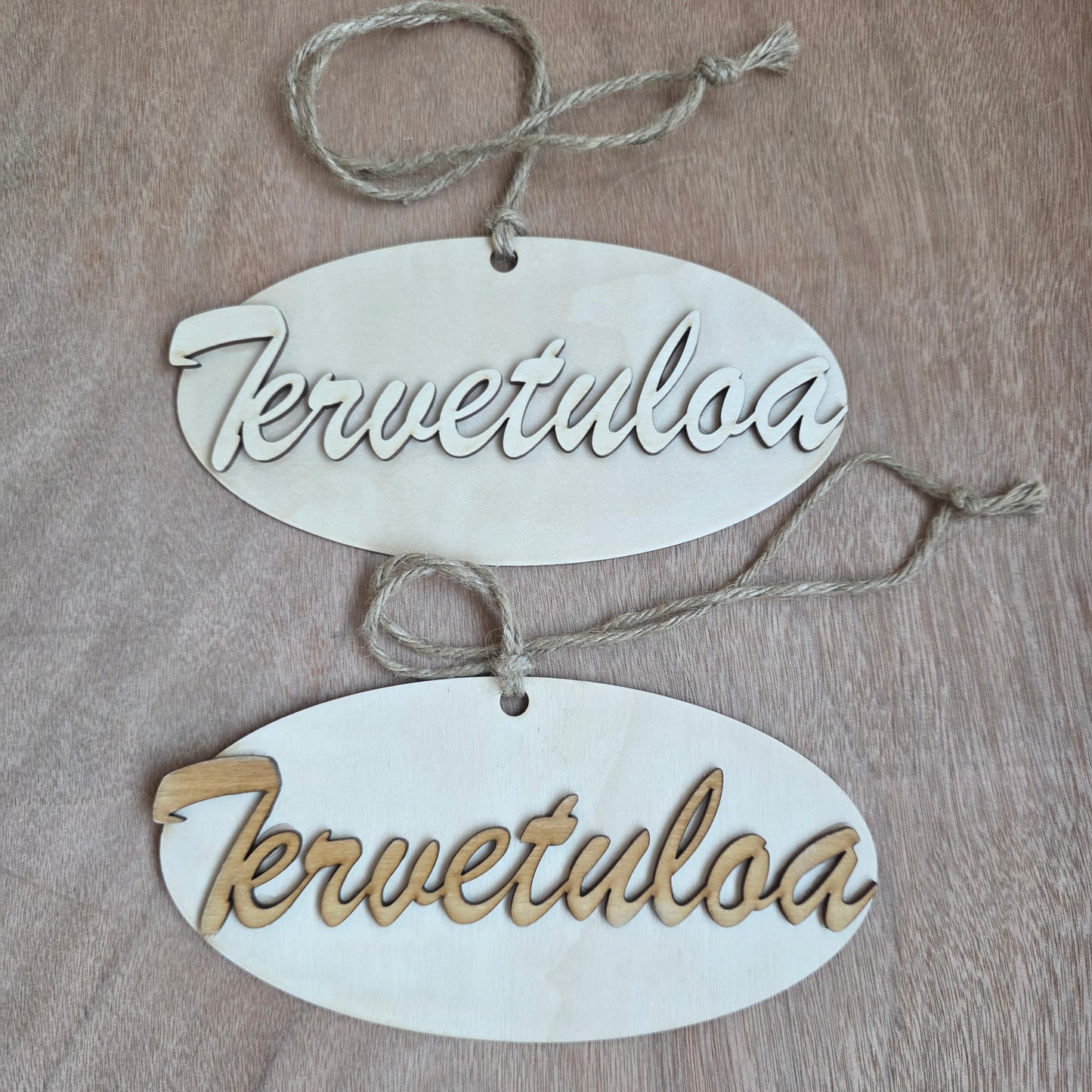Tervetuloa -kyltti