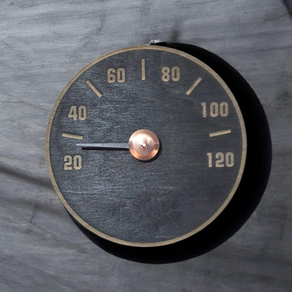 Saunamittari puu-musta