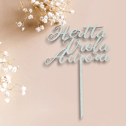 Kakkukoriste/ 3 nimeä